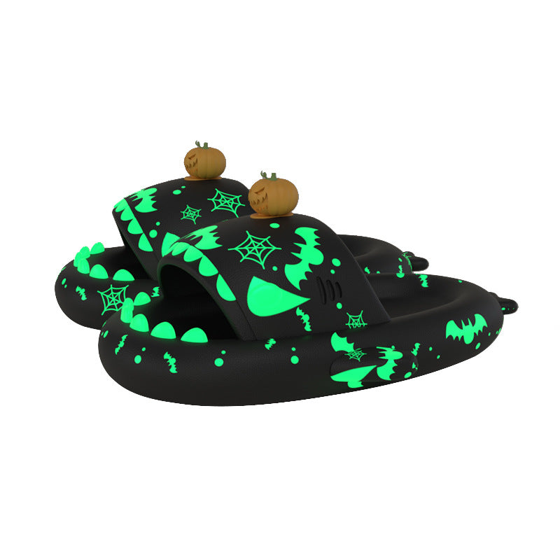 The Luminous Unisex Sizing Slippers Christmas Charms Shark Sandals