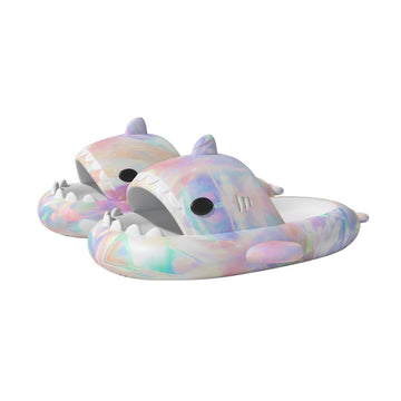 The Ambilight Unisex Slippers Women's and Men's Colorful Shark Slides